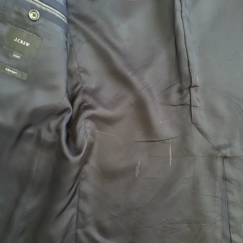 J. Crew Men’s Ludlow Classic-Fit Suit Jacket with Center Vent in Italian Wool